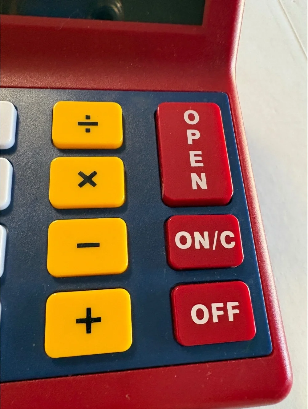 Learning Resources red toy play cash register